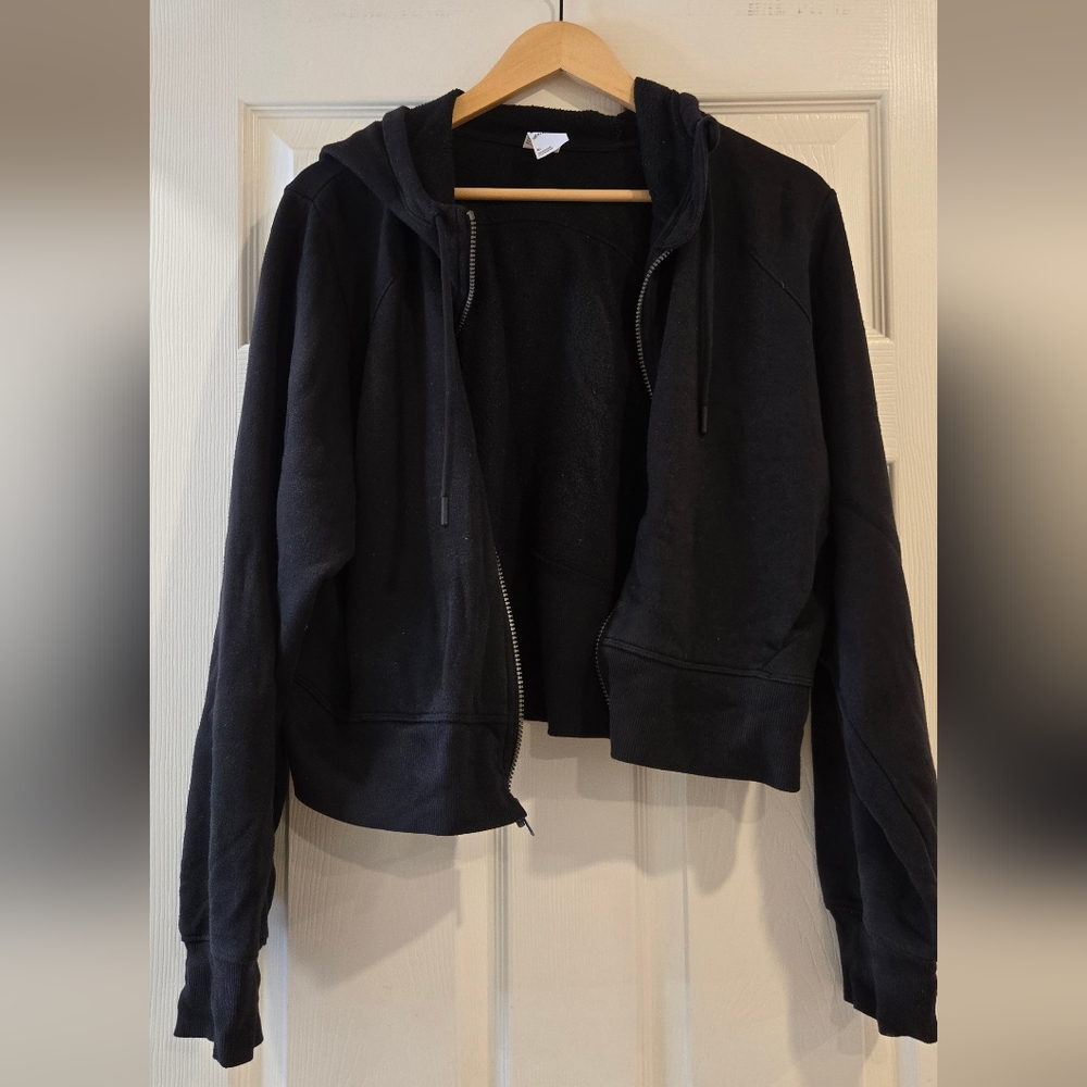 Girls All in Motion Black Zip-Up Hoodie